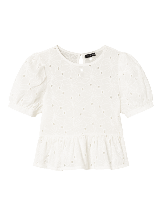NLFTAIMY T-Shirts & Tops - White Alyssum