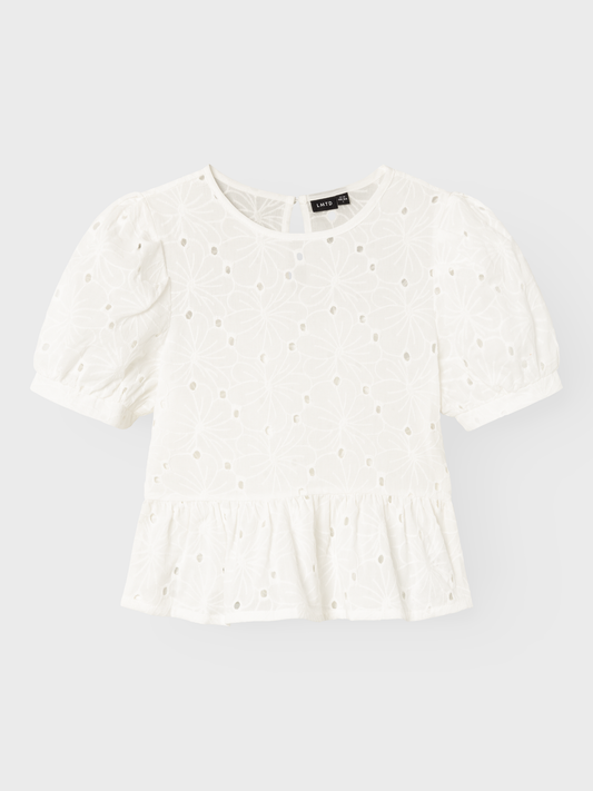 NLFTAIMY T-Shirts & Tops - White Alyssum
